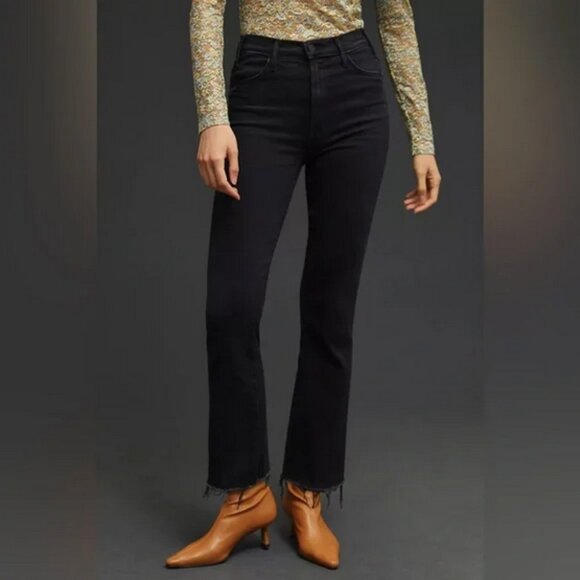 NWT MOTHER The Hustler Ankle Fray Jeans Size 30 Encounters at Night